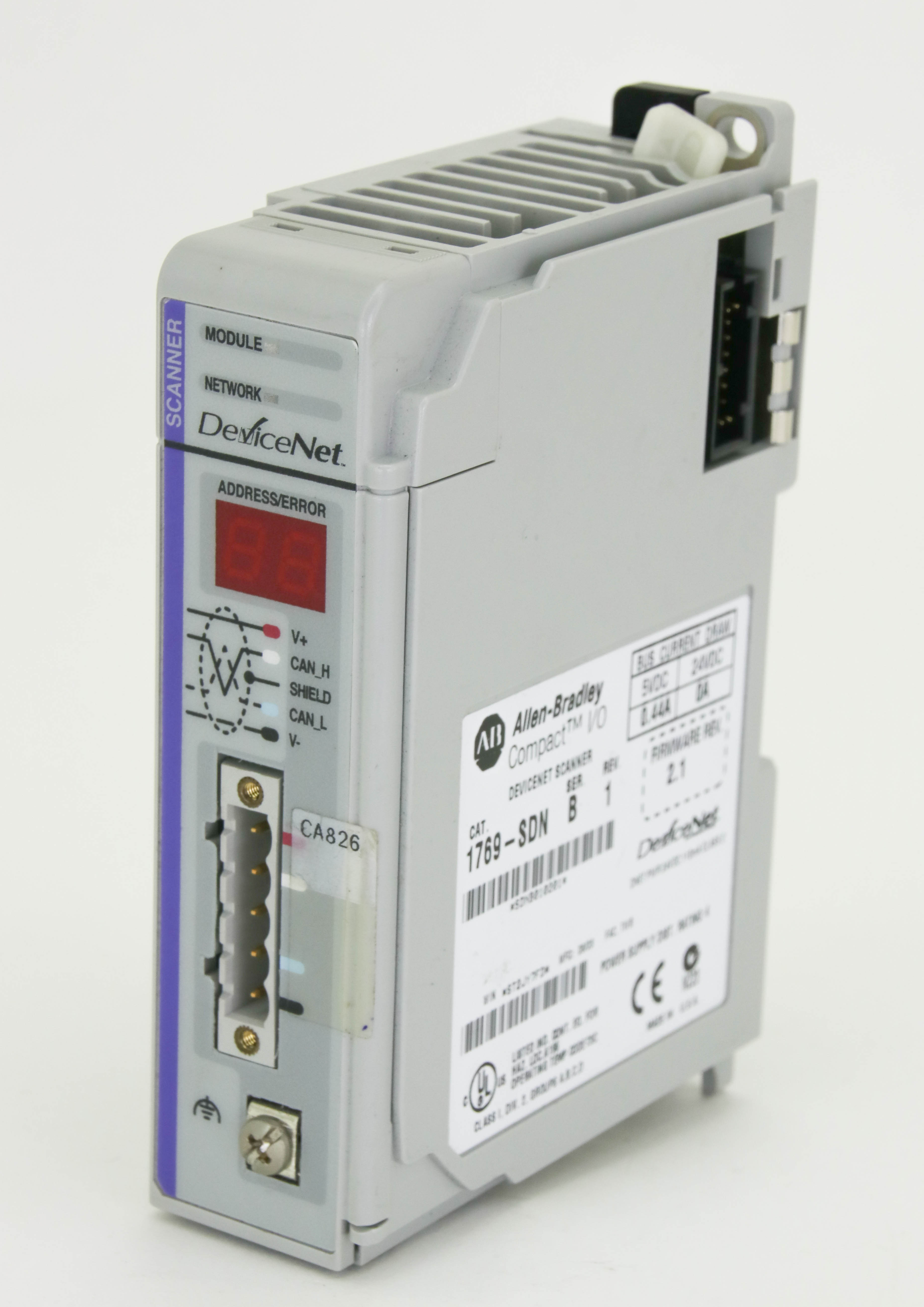 11583 ALLEN-BRADLEY COMPACT I/O, DEVICENET SCANNER MODULE 1769-SDN ...